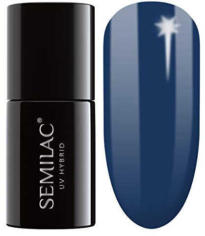 SEMILAC Gel Nail Polish 540 Go Venezuela Blue - Full Coverage Gel Polish - Soak Off Easy To Use LED/UV Nail Lamp - Long Lasting Manicure and Pedicure up to 3 weeks