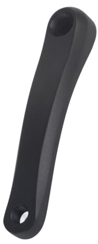 Keenso Vélo Bras de Manivelle, Accessoire Universel de Rechange de Manivelle Simple en Alliage d'Aluminium de Vélo de 170mm(Rhombic Hole-Noir)