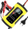 NWOUIIAY Caricabatteria Auto di Carica 6A/12V Multi Protezioni di Carica Automatico Caricatore Intelligente con Schermo LCD per Moto