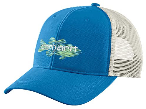 Carhartt Herren 105694 Canvas Mesh Back Fish Graphic Cap, Blau (Azure Blue), Einheitsgröße