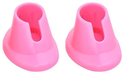 Miaija 2Pieces Nail Polish Bottle Stand Pink Nail Polish Bottle Holder Nail Art Salon Nail Art Supplies for Nail Art Organizer Manicure Tools