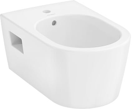 hansgrohe EluPura Original S Wandbidet, 1 Hahnloch, mit Überlauf, HygieneEffect, 360x540x260mm, weiß, 62045450