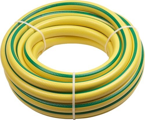 Meister Tuyau en tricot 19,05 mm (3/4) – 10 m de longueur – Pour arroser de grandes surfaces de jardins – Résistant aux plis et à l'abrasion – Résistant aux UV/Tuyau d'arrosage en PVC initial /