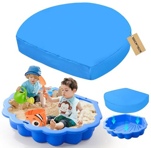 ELNLE Telo di copertura per sabbiera per sabbiera, 100 cm x 15 cm, impermeabile, per conchiglie d'acqua