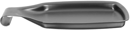 OSOLADY Soporte para Cucharas de Sopa de Acero Inoxidable 304, Bandeja Cuadrada Negra para Utensilios de Cocina, Portacucharas Resistente para Cocina Doméstica