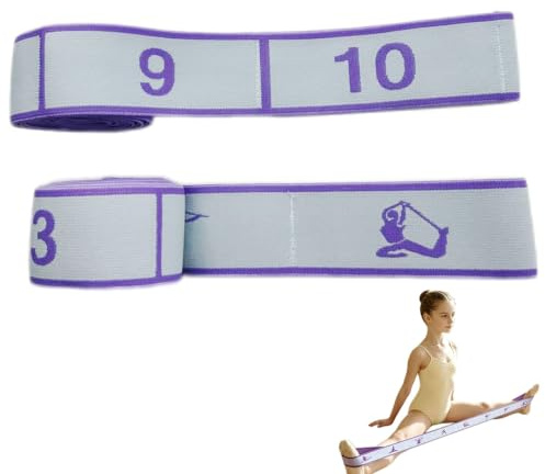 Bande Yoga 10 Niveaux résistance Souple pour Pilates Danse Gymnastique