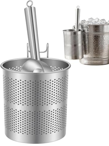 Pala de hielo para el congelador, pala de hielo con soporte, pala para cubitos de hielo – para cubo de hielo, cocina, hogar, frigorífico, , camping, boda
