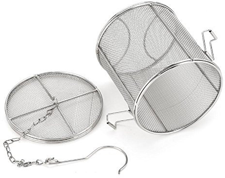 Passoire à épices en acier inoxydable pour assaisonnement à thé, passoire à soupe, assaisonnements, séparation, filtre à épices, ustensiles de cuisine 12 x 13 cm (1213 cm)