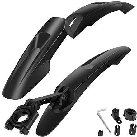 SPGOOD Fahrrad Schutzblech Set [24-29 Zoll] - Universal Fahrradschutzblech,MTB Steckschutzblech zum Schutz vor Spritzwasser & Schmutz,Quick-Release-Befestigung für einfache und schnelle Montage