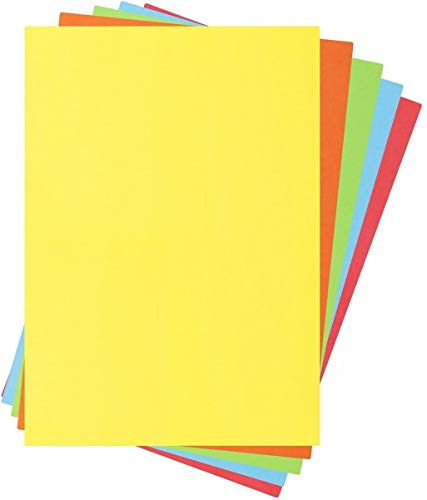 Indigo® A4 80gsm Coloured Paper Origami Assorted Multi Colour Paper for Art & Craft Sheets (100 Sheets)
