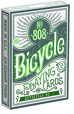 Bicycle Autocycle No. 1 Green Playing Cards