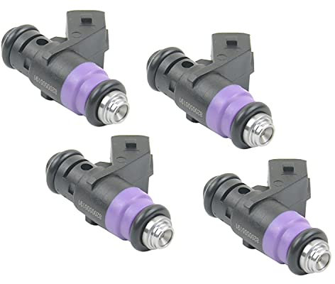 Bisenya Satz mit 4 Benzin-Einspritzdüsen kompatibel mit LAGUNA II SCéNIC II CLIO III 8200505191 8200132259