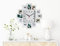 Wackadoo Bilderrahmen für 12 Fotos mit Wanduhr in Weiß, Wanduhr mit Foto Fotogalerie Collage Uhr mit Bilderrahmen