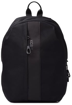 KCB Mochila Grande de Hombre Milky | Diseño Espacioso | Bolsillos Organizadores | Funda Acolchada para Portátil y Tablet | 100% Vegano | Color Negro