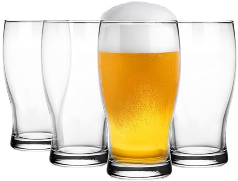 Glasmark KROSNO 1992 Bicchiere da birra Pils Glass 500 ml Robusto lavabile in lavastoviglie Laccato trasparente