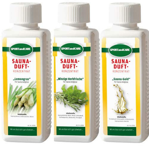 Finnsa Sauna Aufguss SetHerbstfrische Lemongras - Minzige Herbstfrische - Saunagold (3 x 250ml = 750 ml)