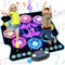 TERRAMUS Tanzmatte Mädchen Spielzeug für Kinder, 27 Levels Tanzmatte mit 8 LED Leuchten ab 3 4 5 6 7 8 9 10 11 Jahre Outdoor Montessori Geburtstag Geschenke Musikmatte mit Bluetooth Mädchen 3-12 Jahre