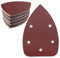 Pack of 50 Sandpaper Triangle Sanders, 180 Grit 5-Hole Sanding Pads Sandpaper Delta Sander Sanding Sheets for Triangle Sanders 140 x 100 mm