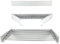 Tendedero Plegable de Pared Mikomika - Diseño Compacto y Retráctil con 30 kg de Capacidad - Ideal para Interior y Exterior, Ahorra Espacio (Blanco)