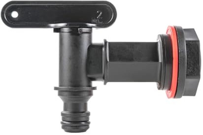 Water Butt Tap Adapter Plastic Barrel Connector, Hozelock-Compatible 3/4 Fitting, Rainwater Collection, Garden Hose Nozzle for Rain Barrels & Beer Kegs