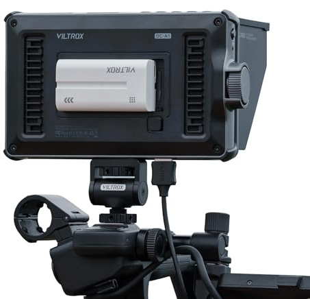 VILTROX DC-A1 Monitor de Cámara de 7'' Táctil, 2800nits, HDMI 4K Entrada/Salida, Monitor de Campo con Forma de Onda, Vectorscopio, LUT 3D, Falsos Colores, Enfoque Asistido y Parasol