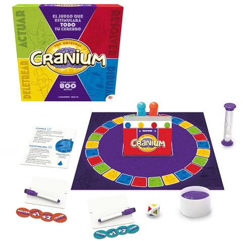 Bizak Cranium 64552691 lustiges Familienspiel, Erwachsene und Kinder ab 12 Jahren, 800 Herausforderungen, um mit Familie oder Freunden zu spielen