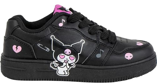 Semelle Sportive en PVC Hello Kitty Kuromi pour Enfants Licence Officielle, Design Ergonomique, Confortable et résistant. pour Usage Quotidien, école et activités de Plein air, Hello Kitty, 33 EU