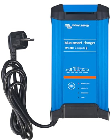 Victron Energy Blue Smart IP22 12-Voltios 30 amperios 230V, Cargador de Batería de 3 Salidas CEE 7/7, Bluetooth