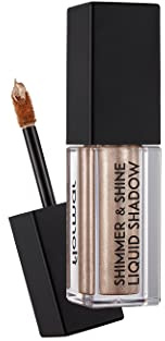 Flormar Shimmer & Shine Intensiver Glanz Leichtes, samtiges Metallic-Liquid Lidschatten Nr. 001 - Cashmere Gold