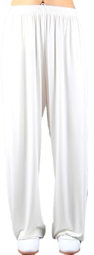 LYZXYZAI Kampfsport Taiji Trainingshose Weite Beine Yogahose Pilates Kampfsport Kung Fu Tai Chi Hose Ausgebeulte Trainingshose Yoga Sporthose Damen Herren,006,S