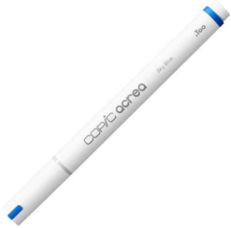 Copic acrea 012 Sky Blue Paint Marker with Water and Pigment-Based Ink, Line Width 0.8-1.2 mm