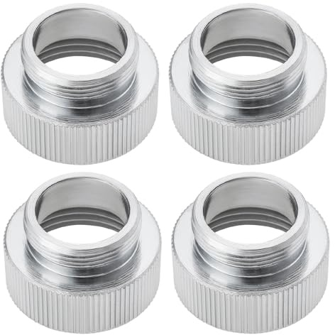Create idea Lot de 4 adaptateurs de robinet en laiton de 1,9 cm femelle vers M22 x 1,0 filetage mâle métrique pour purificateur d'eau pour machine lave-vaisselle, salle de bain, évier de cuisine