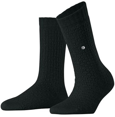 Burlington Orkney W So algodón lana lisos 1 par, Calcetines Mujer, Verde Marble 7991, 36-41