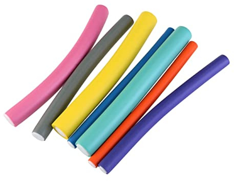 PACKOVE 42 Pcs Bigoudis Flexibles en Caoutchouc pour Boucles Naturelles et Coiffure DIY avec Sacoche Pvc