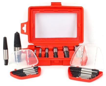 Kit di riparazione sanitaria con rimozione di viti in acciaio al carbonio, strumento di installazione manuale per impatti, estrazione filettata rotto