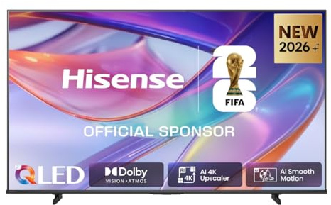 Hisense 75E7S - Hi-QLED Smart TV 75 Pulgadas, Hi-QLED Color, Dolby Vision.Atmos, Escalador IA 4K, Smooth Motion IA, Modo Juego Plus, Dolby Vision IQ, HDR10+Adaptive