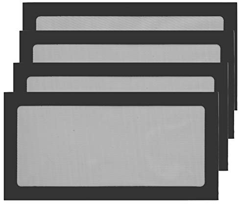 S SIENOC 4PK 120 mm * 240 mm PC Chasis de computadora Ventilador Enfriador Caja de Filtro de Polvo Rejilla a Prueba de Polvo, magnética (4x120 mm * 240 mm, Negro)