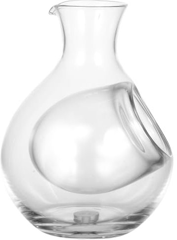 Zerodeko Jarra De Cristal Japonesa Para Sake Frío Botella Decantadora De Vino Enfriador Con Bolsillo Para Hielo 300Ml Sake Frío Servidor Refrigerado Decantador De Vino Tinto Garrafas Copas