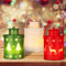 3 Stück Weihnachtsdeko Laterne, Flammenlose Windlicht Weihnachten Deko Lampe, Hängende LED-Weihnachtslaterne, 14 Cm Atmosphärenlicht, Warmweißes Licht, für Karneval, Garten, jedem Zuhause