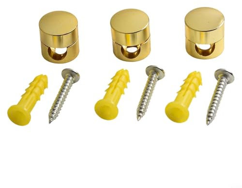 Lot de 3 clips métalliques élégants pour gestion des câbles, parfaits pour tout projet de bricolage ou installation à domicile (doré)