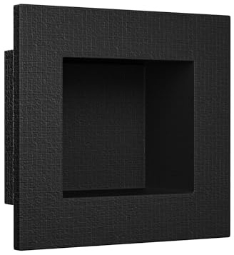 Bernkot Tile Ready Shower Niche, Interior 5.5'' x 6.5'' Shower Footrest Niche for Bathroom Shower Wall, Small Pre-fabricated Wall Niche Ready to Tile (5.5'' x 6.5'')