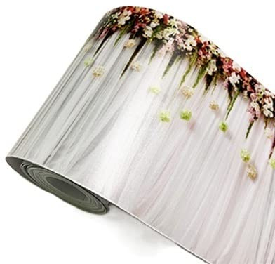 TXLEAPEY Papel Tapiz Autoadhesivo for Bordes, Cocina, baño, Muebles, Pegatinas de PVC, Impermeable, 3D, decoración del hogar, línea Patadas mármol, Cintura(WB12 02)