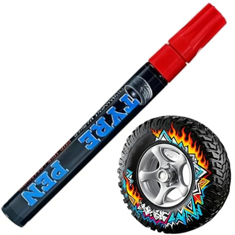 Générique Marqueur de Peinture pour Pneus | Marqueur Permanent Imperméable Effaçable Pour Dessin Sur Pneus - Stylo De Dessin Pour Peinture De Roues - Pour