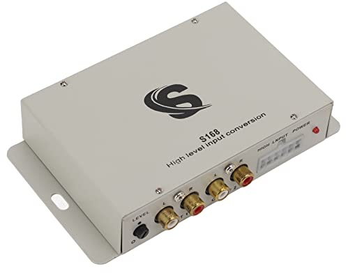 RASTKY Circuito IC Convertitore di Uscita Auto da 2 a 4 - Funzione di Prevenzione del Rumore, Dispositivo di Controllo della Frequenza Vocale da Alta a Bassa DC12V, Costruzione in Lega di