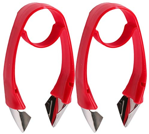 HEMOTON Erdbeerstrunkentferner 2 Stück Edelstahl Mini Fruchtstängelentferner Für Erdbeeren Ananas Und Tomaten Kompaktes Küchentool Leicht Zu Reinigen