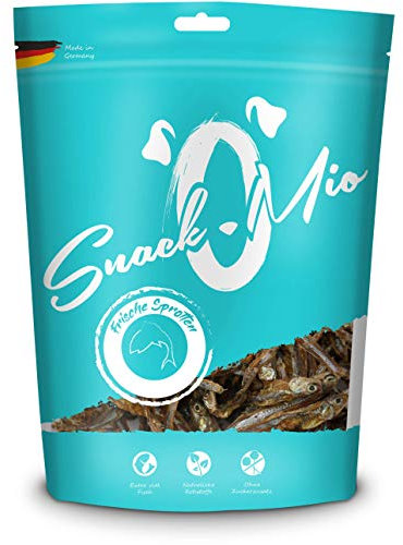 SnackOMio – Premium Hundesnack – frische Sprotten, getreidefrei, 1er Pack (1 x 300g)