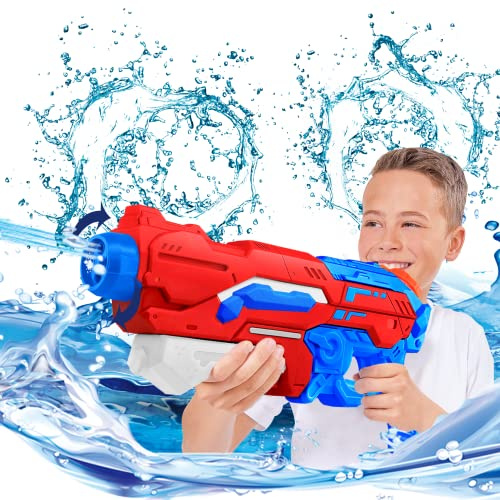 Vattenpistol 1 200 ml med stor räckvidd, vattensprutpistol 10–11 meter vattenpistol trädgård för barn och vuxna.