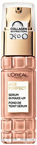 L'Oréal Paris Serum in Make up für reife Haut, Flüssige Foundation mit LSF 24, Für einen strahlenden Teint, Age Perfect, Nr. 270 Amber Beige, 1 x 30ml