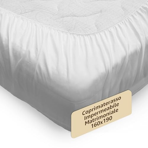 Coprimaterasso Matrimoniale Impermeabile | Cerata letto matrimoniale - con angoli 160x190cm