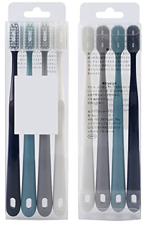 Family Spazzolino, Set spazzolino - 8-Pack Ultra Soft Adult Manual Toothbrush（colore misto） (B)